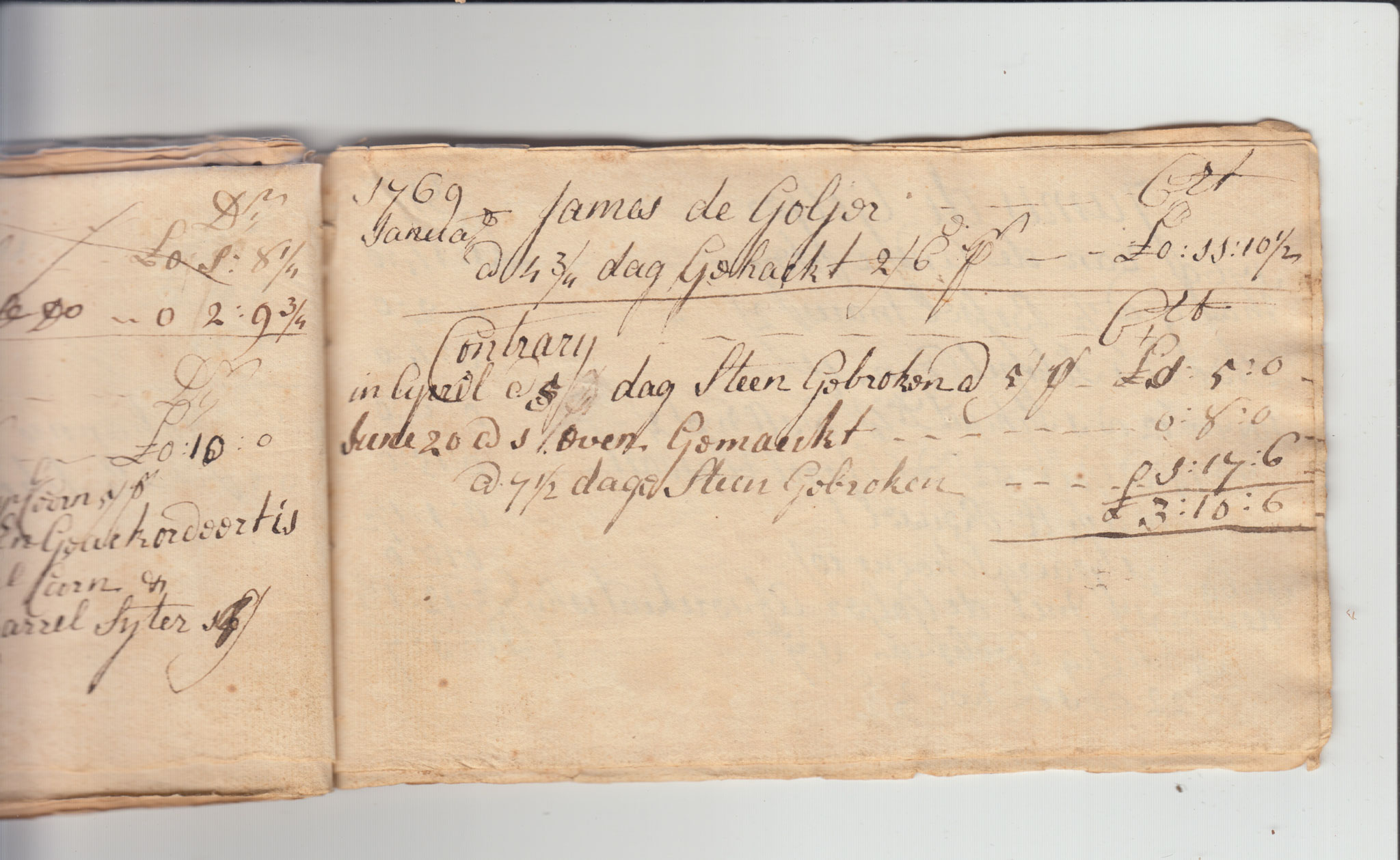 BH105 Pg 25, 1759-1771 & 1783 - Farm Sales Account Book - Pages 21-30